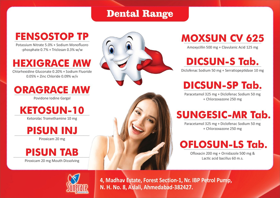  pcd pharma franchise products of Sungrace Pharma